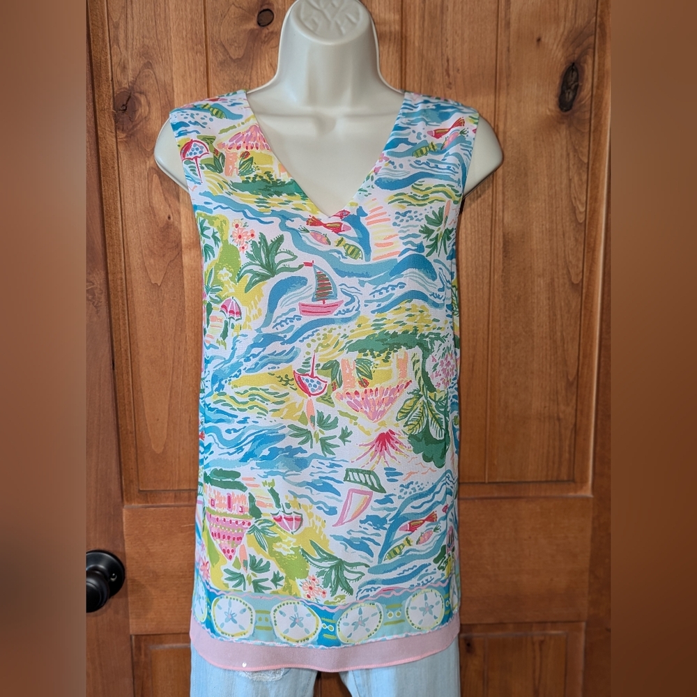 Charlie Paige Multicolor Sleeveless Tank